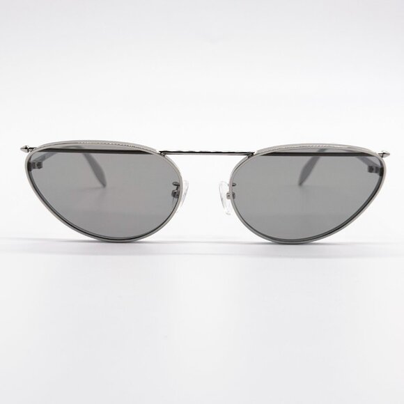 NEW ALEXANDER MCQUEEN AM0424S 004 SILVER WOMAN SUNGLASSES ALEXANDER MCQUEEN main image 4
